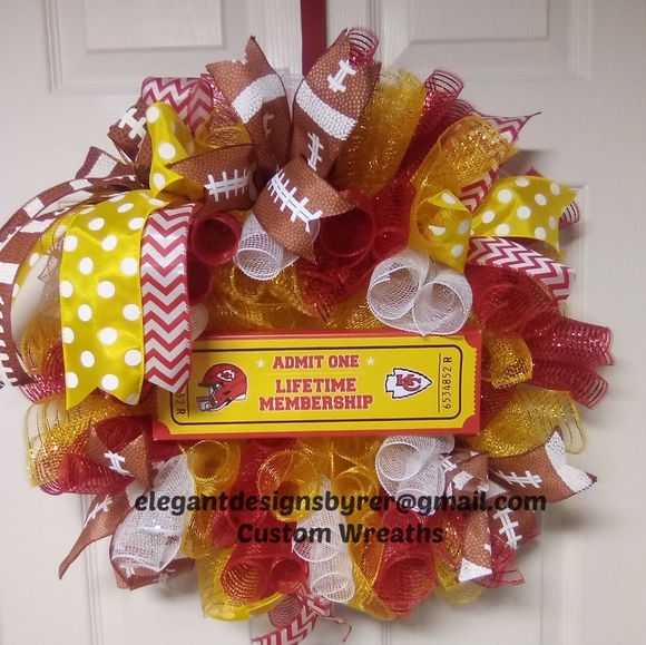 Kansas City Chiefs Wreath - Picture 1 of 6